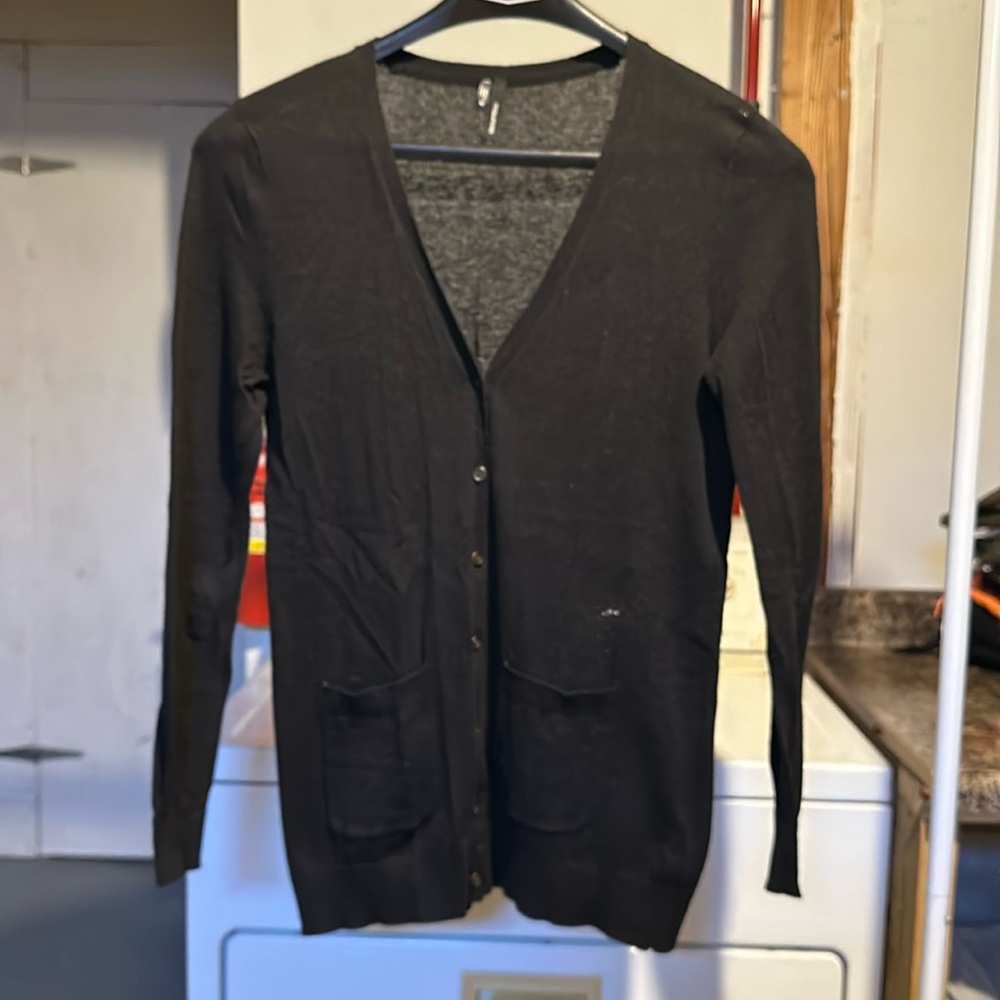 Maurices lightweight black long sleeve cardigan